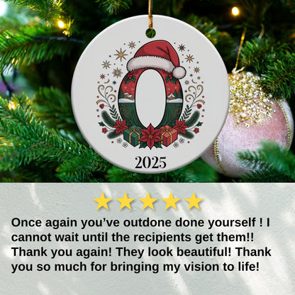 Personalized Merry Christmas Ornament 2025 product type