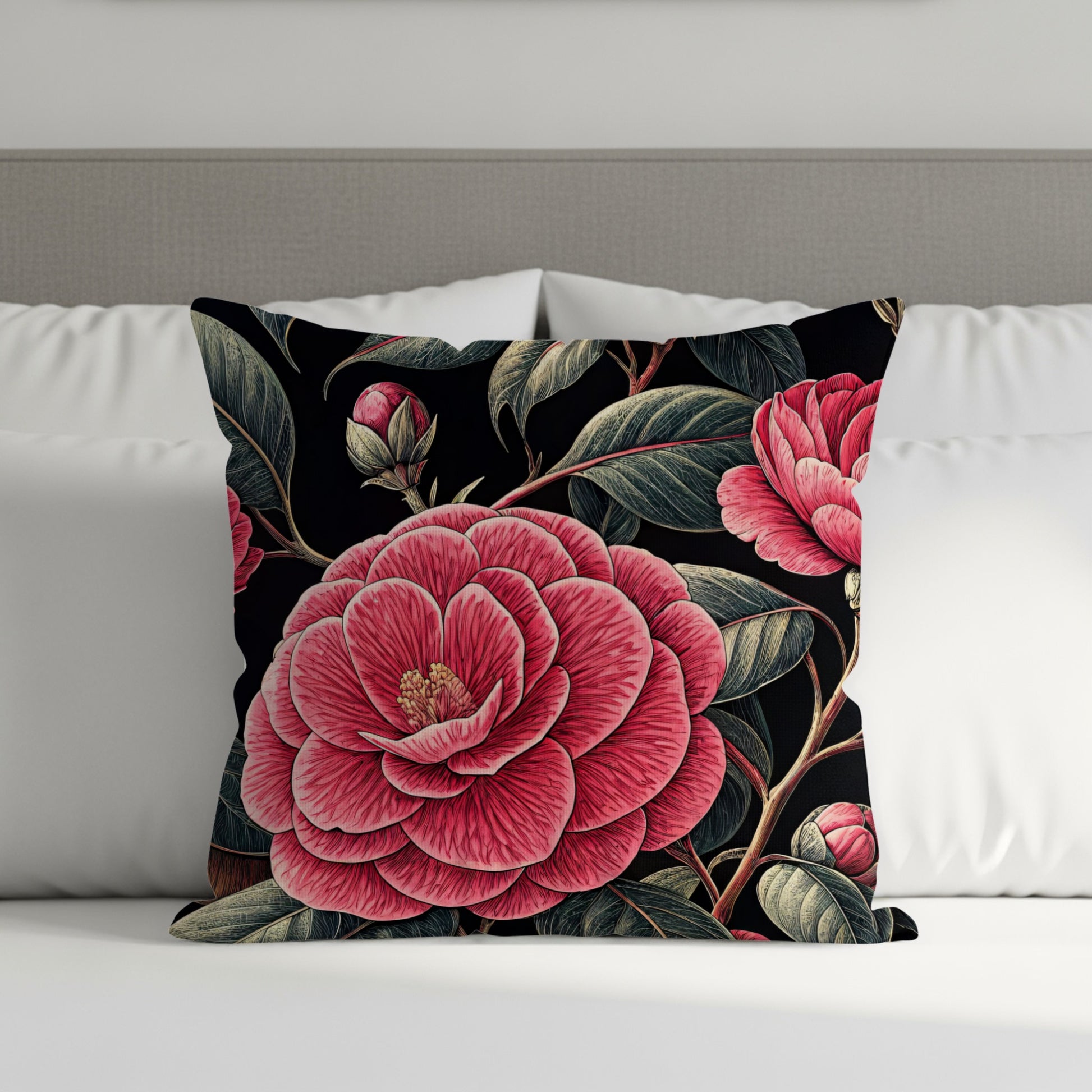Floral Pattern Decorative Pillow Cushion for Home Decor