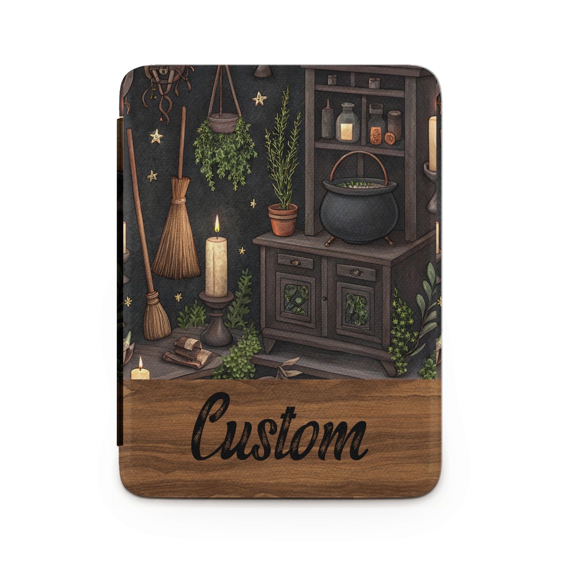 Custom Witchy and Rustic Themed Tablet Case