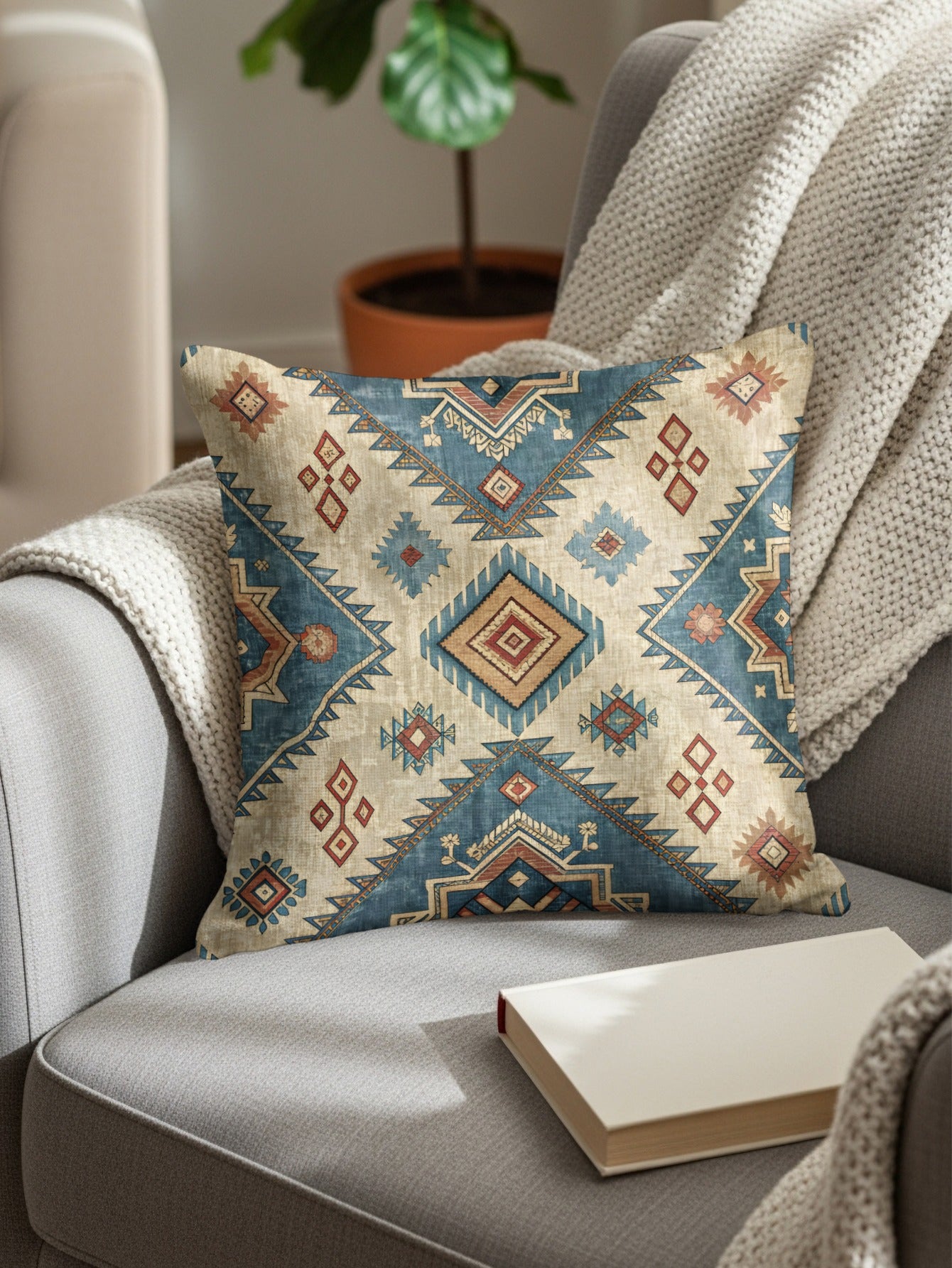 Southwestern Pattern Throw Pillow for Home Decor