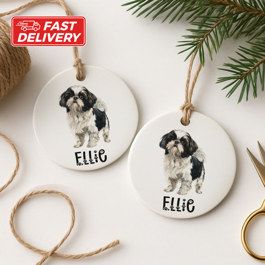 Personalized Dog Name Christmas Ornament product type