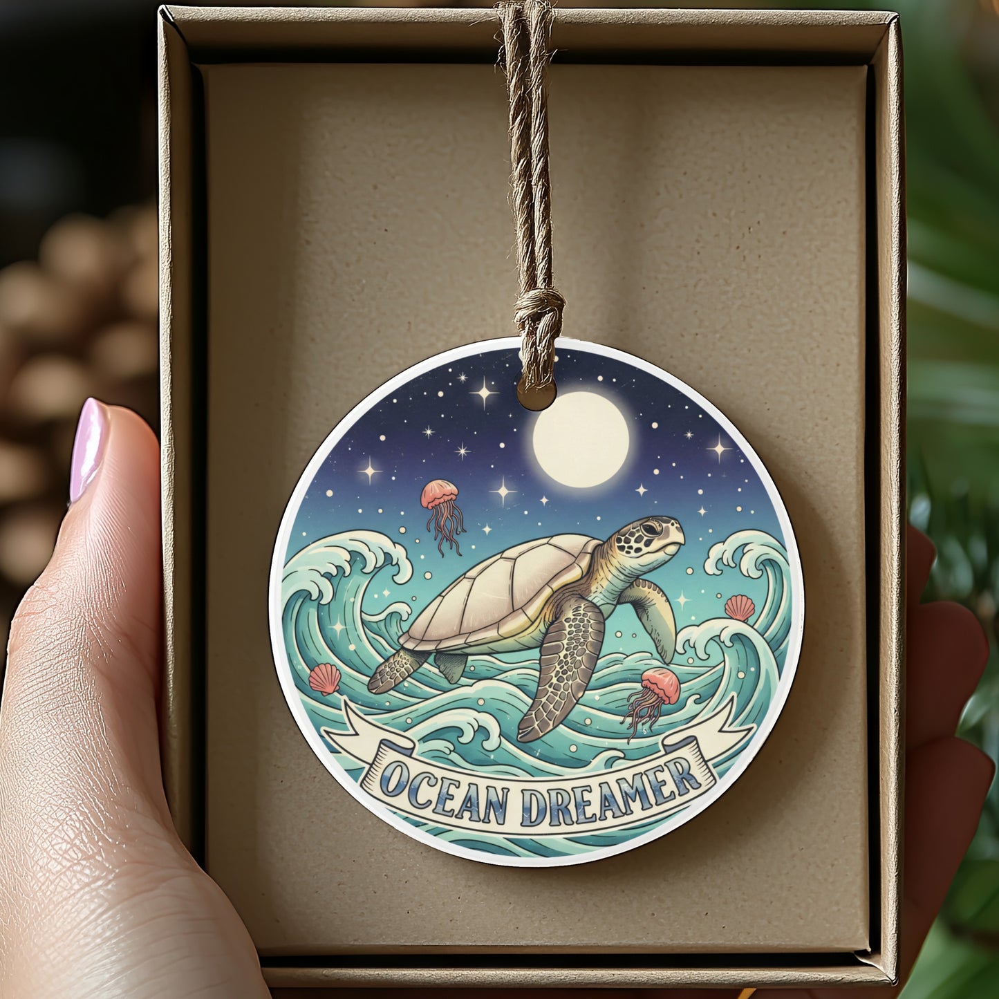 Ocean Dreamer Sea Turtle Art Hanging product