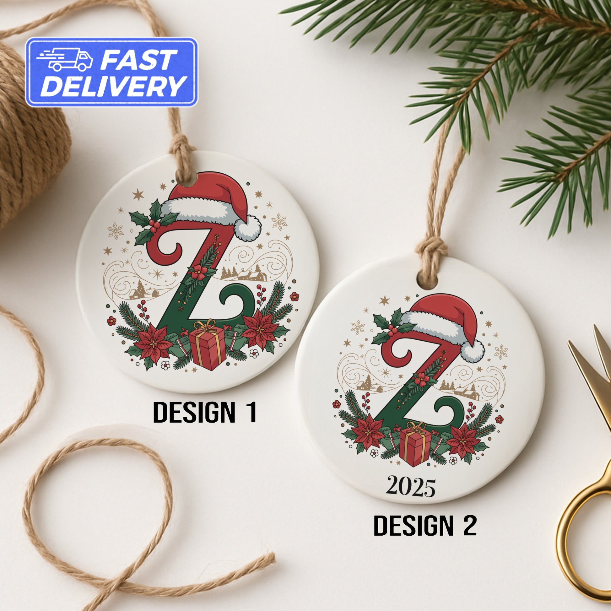 Personalized Christmas Ornament 2025 Design Holiday product