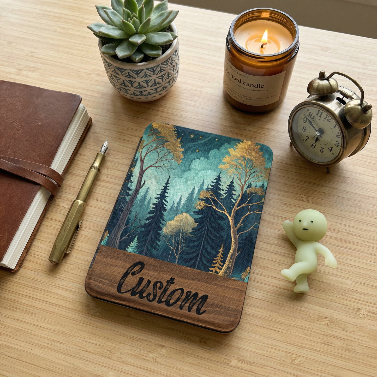 Custom Forest Design Journal with Nature Artwork