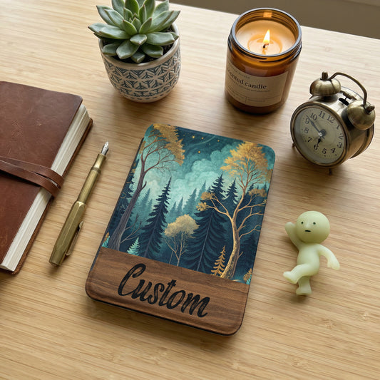 Custom Forest Design Journal with Nature Artwork