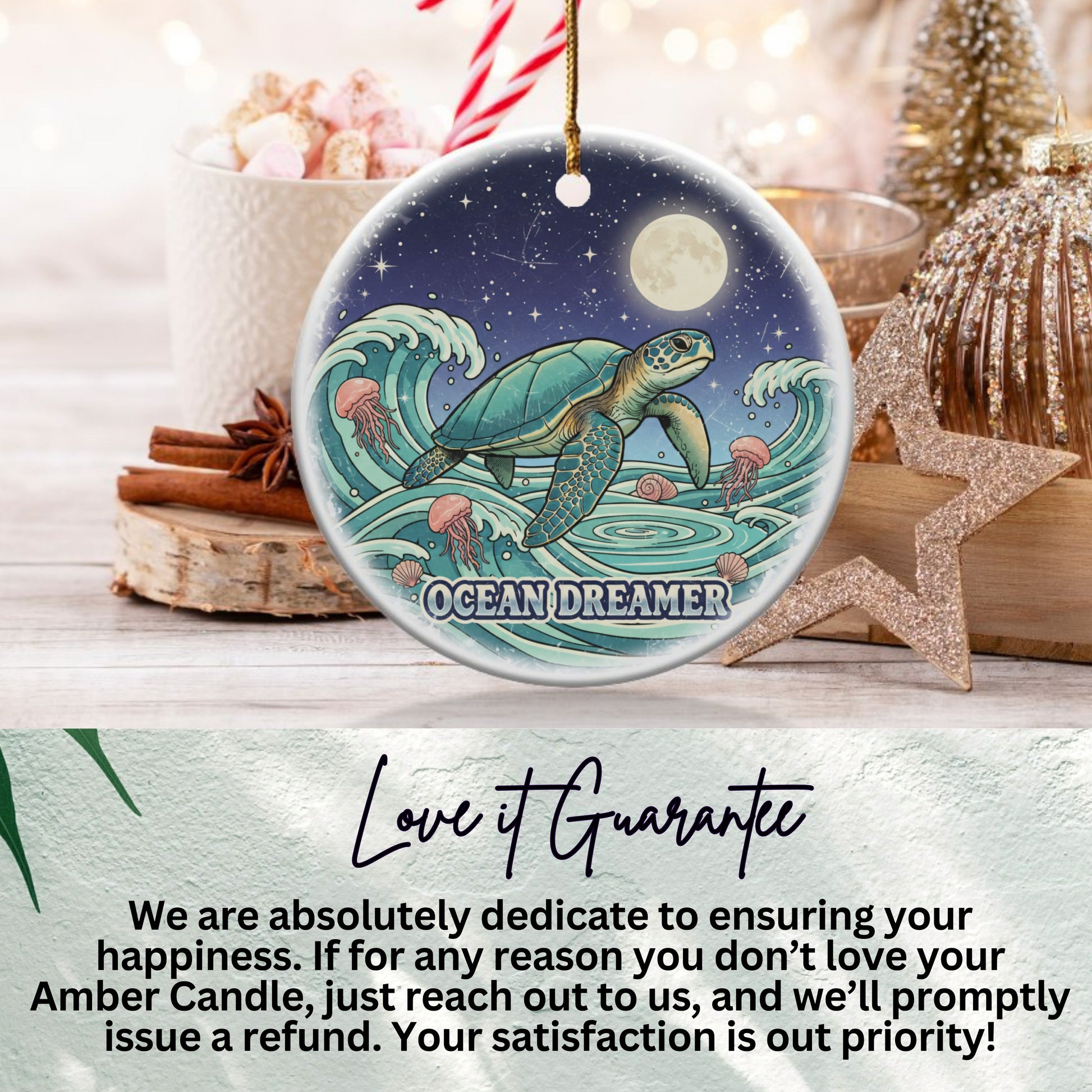 Ocean Dreamer Sea Turtle Ornament product type