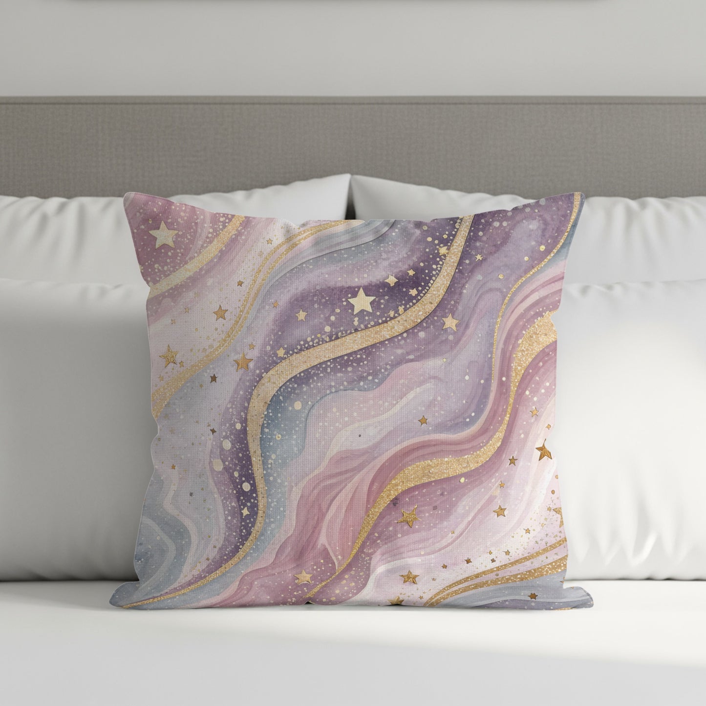 Cosmic Dream Galaxy Stars Decorative Pillow Cover