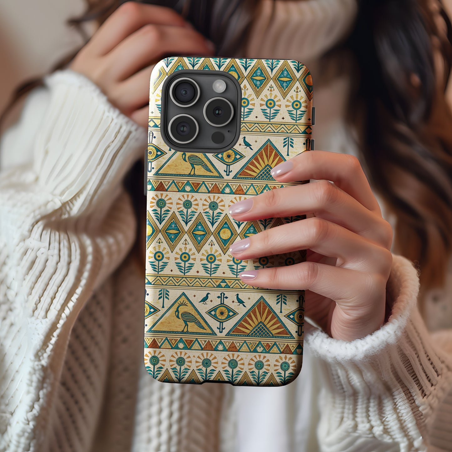 Intricate Geometric Pattern Phone Case for Stylish Look