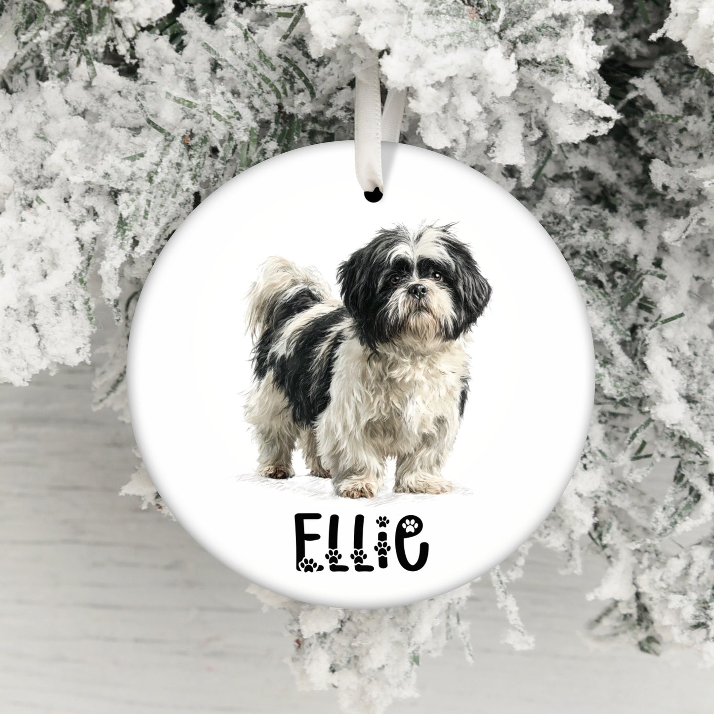 Personalized Ellie Dog Breed Christmas Ornament product