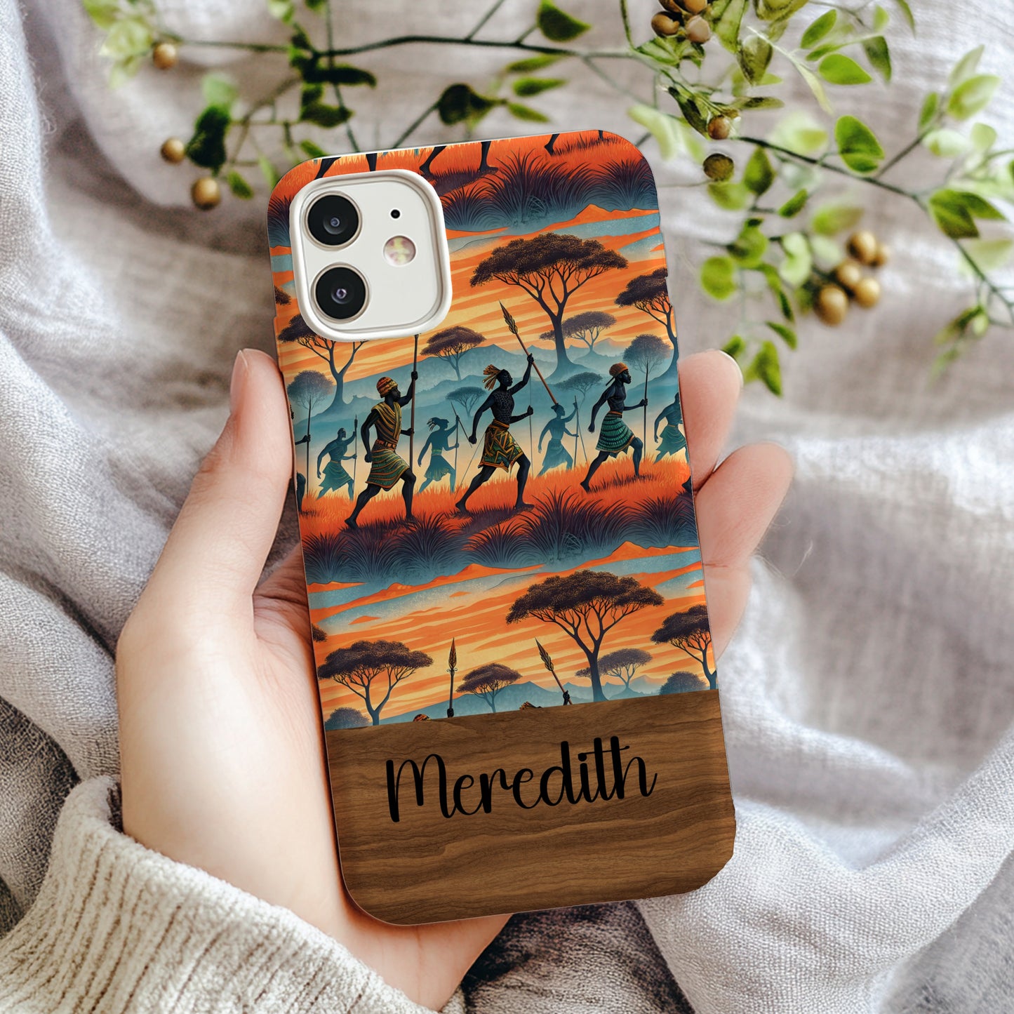 Personalized African Sunset Dance Pattern Phone Case