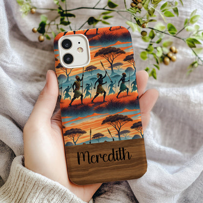 Personalized African Sunset Dance Pattern Phone Case