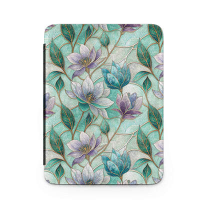 Elegant Floral Design Teal and Purple Pattern Product