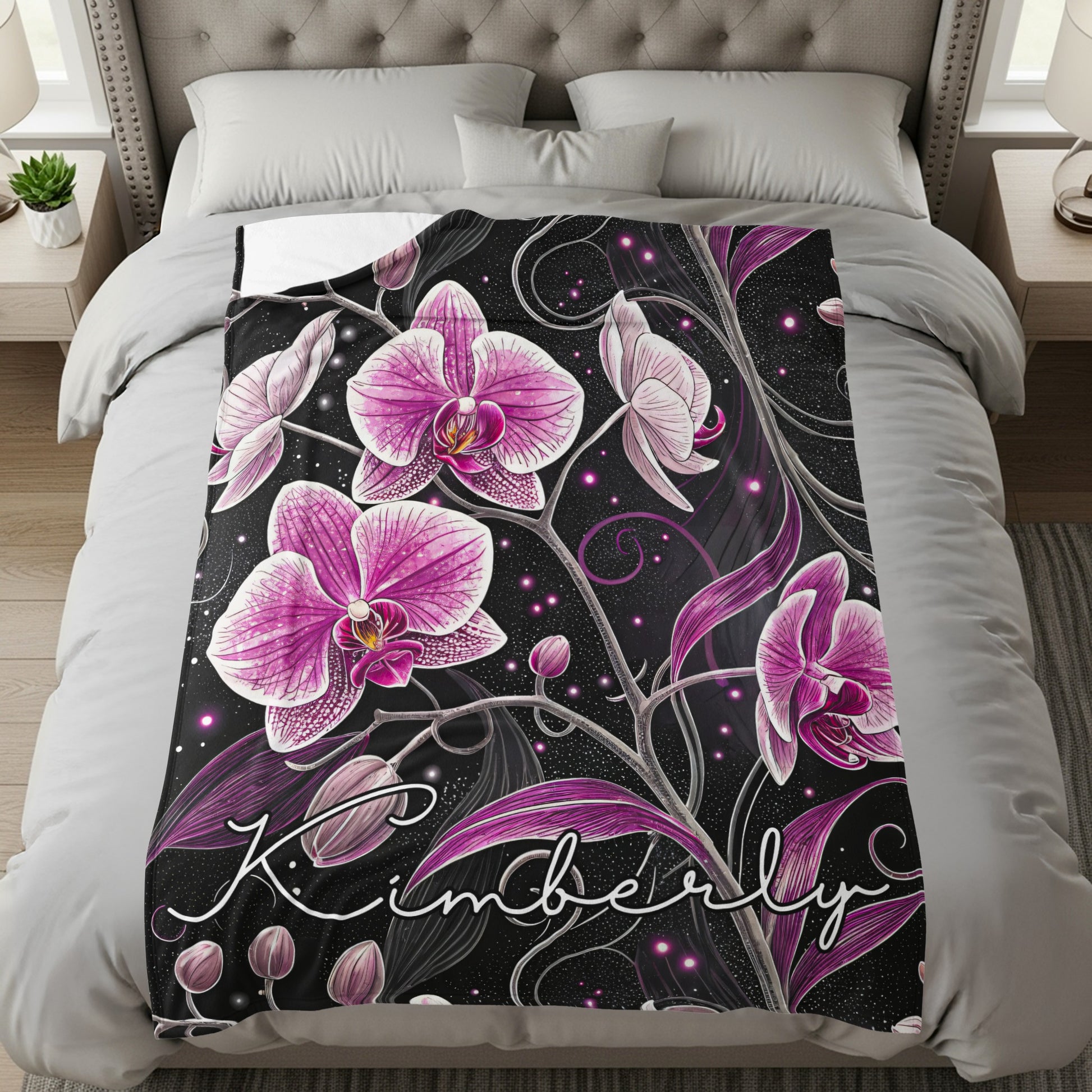 Kimberly Orchid Flower Design Bedding