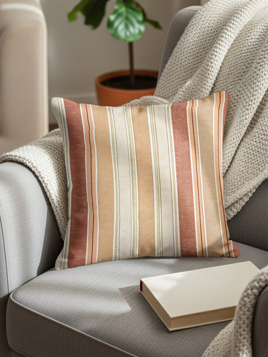 Chic Stripes Vertical Pattern Design Colorful Throw Pillows - Walk Greener