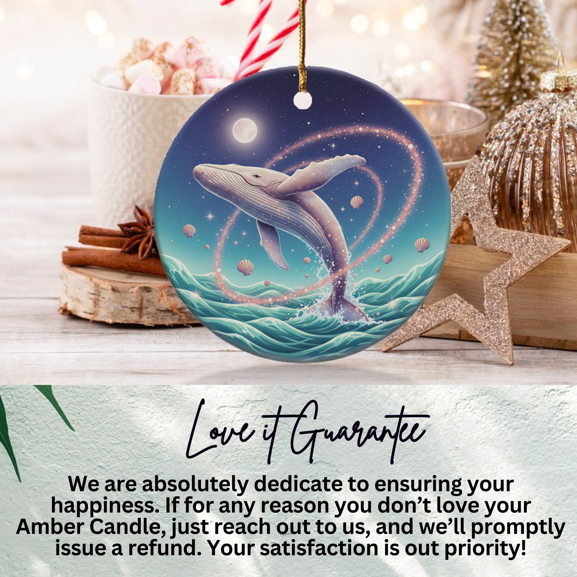 Beautiful Whale Design Hanging Ornament product