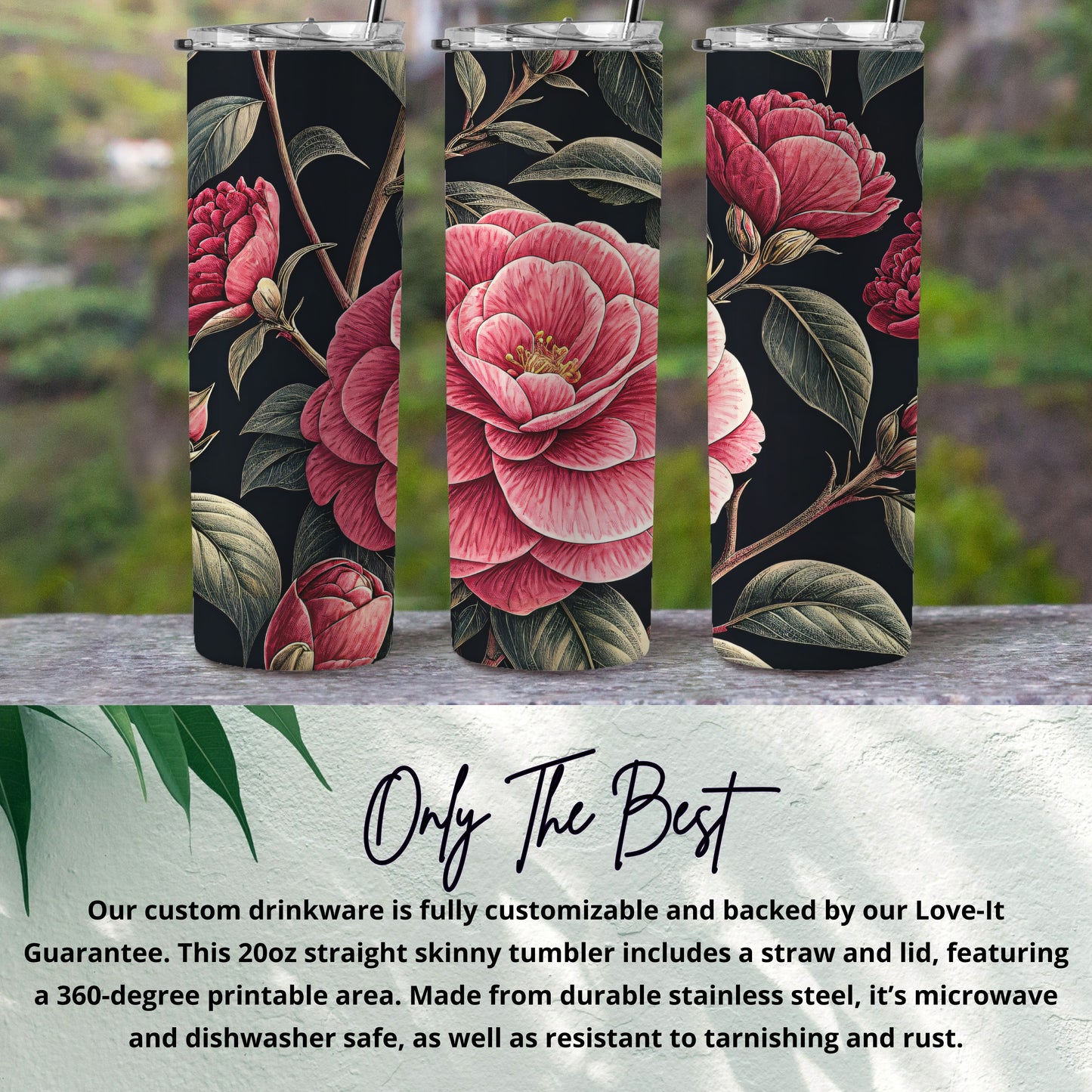 Pink Petal Power A Floral Fantasy Design Tumblers - Walk Greener