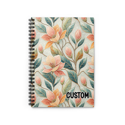 Floral Custom Design Spiral Notebook Product