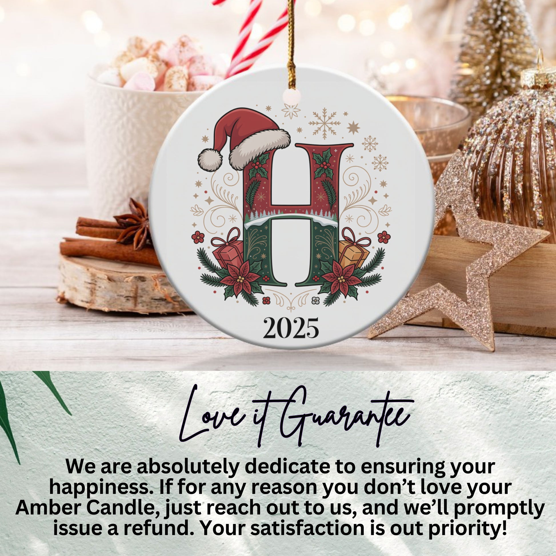 Personalized 2025 Christmas Holiday Ornament product