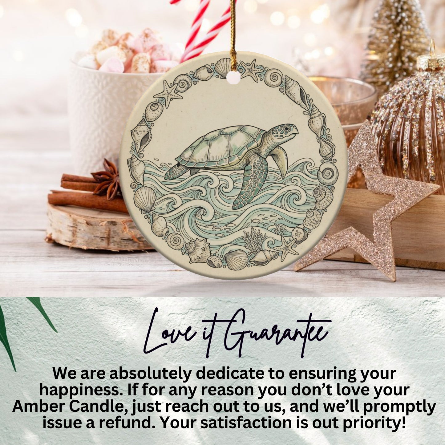 Beautifully Designed Sea Turtle Ornament product type