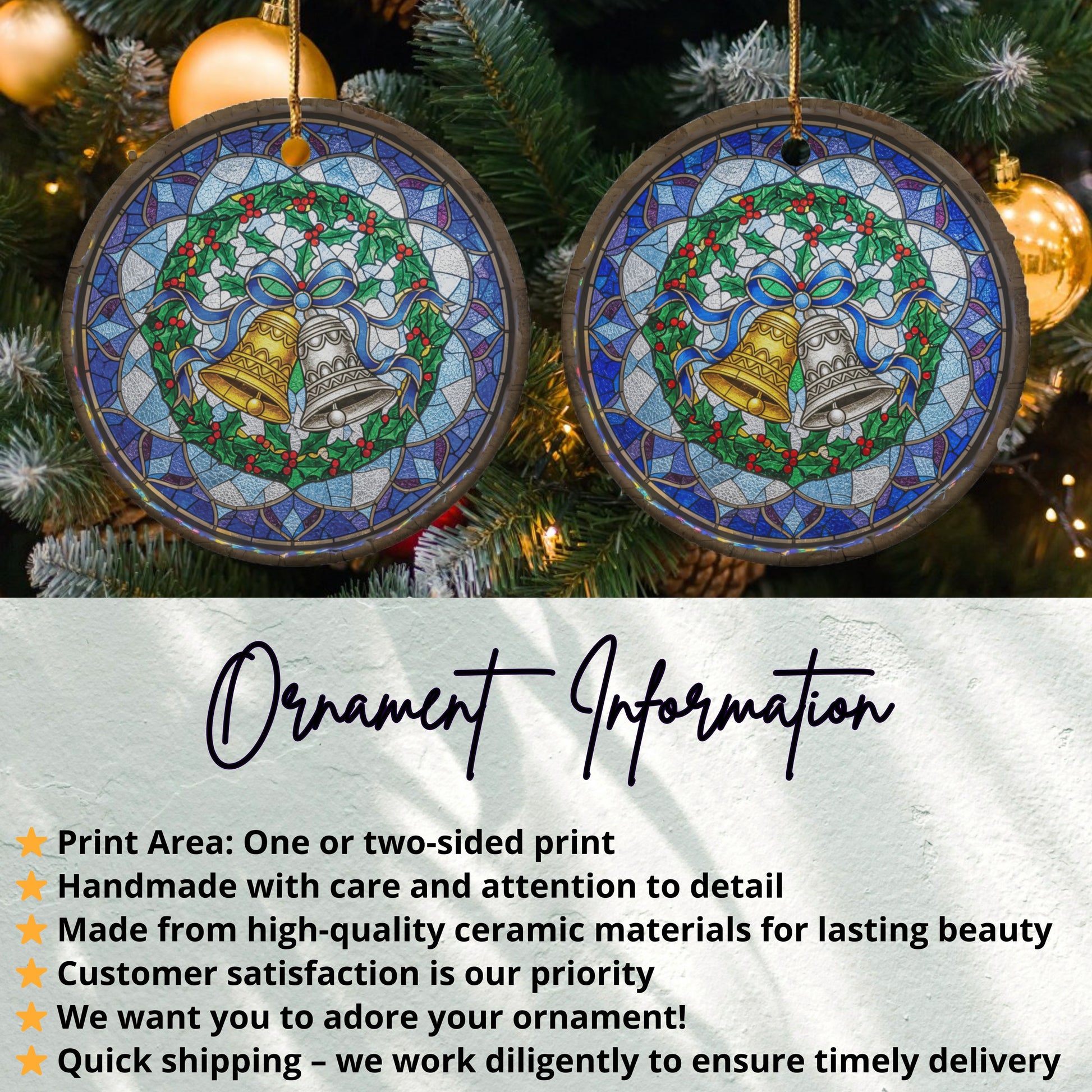 Beautifully Crafted Holiday Bells Ornament product