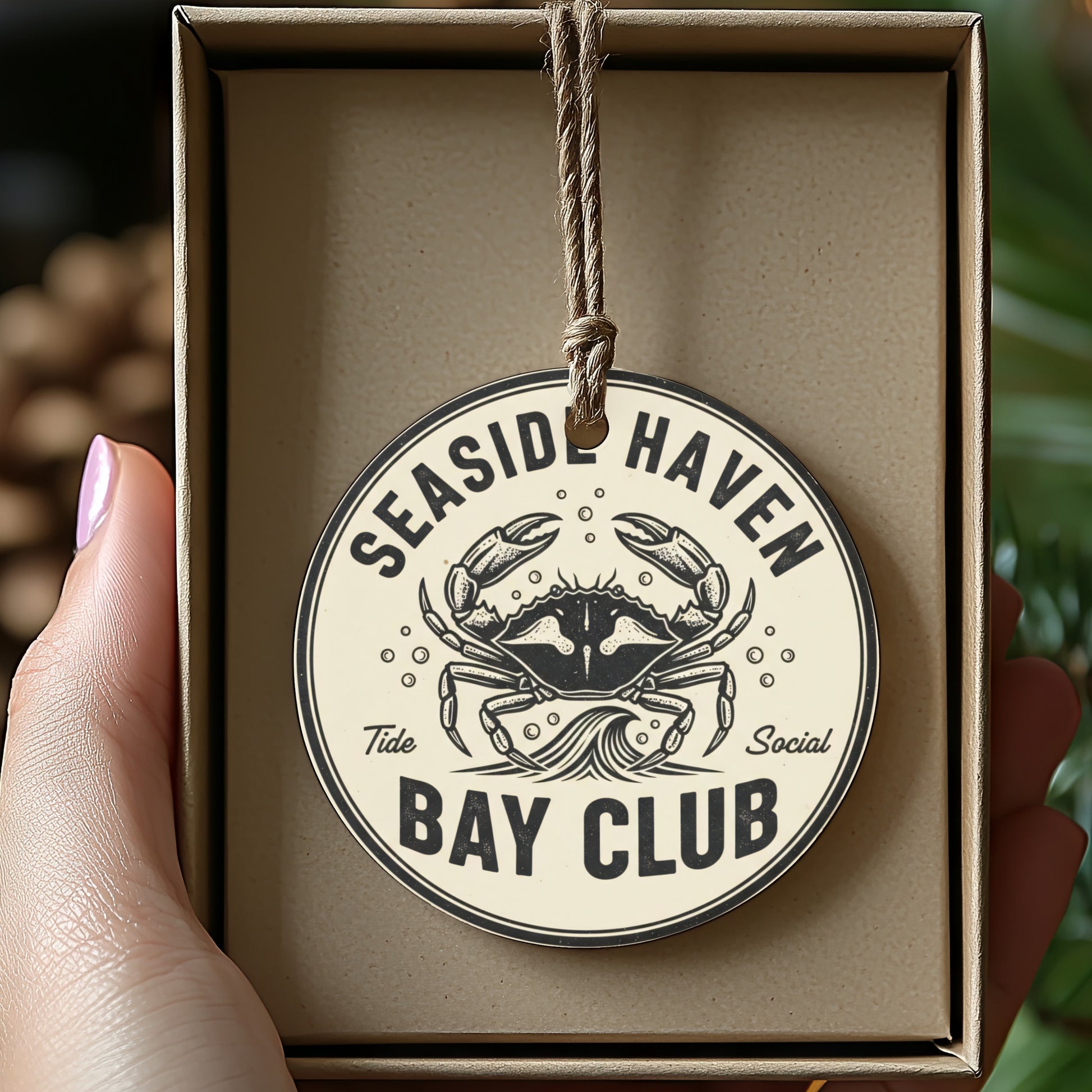 Vintage Style Seaside Haven Bay Club Ornament product