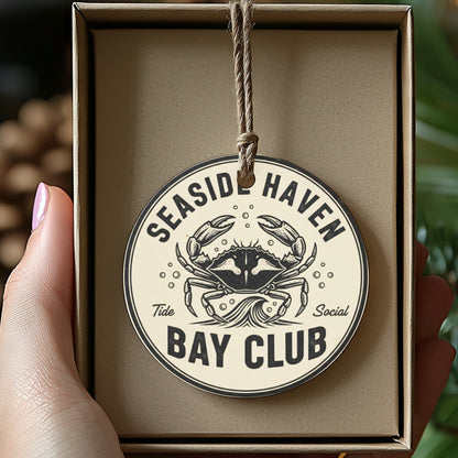 Vintage Style Seaside Haven Bay Club Ornament product