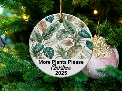 More Plants Please Personalized Ornament product type