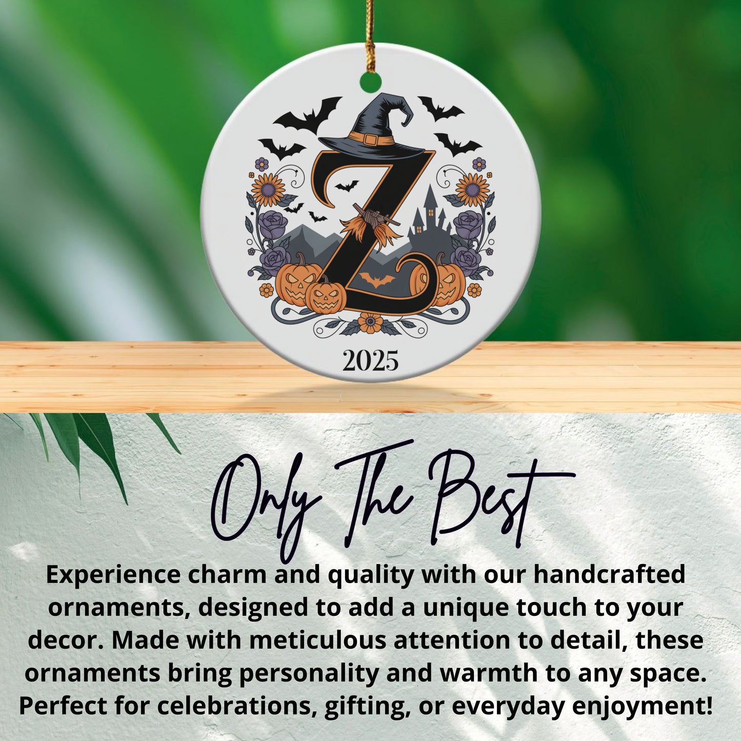 Halloween Themed 2025 Round Ornament Unique Decor product