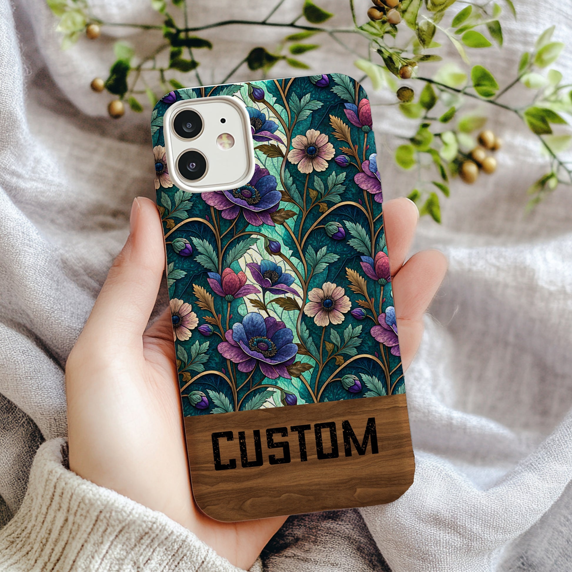 Custom Floral Patterned Phone Case for Stylish Protection
