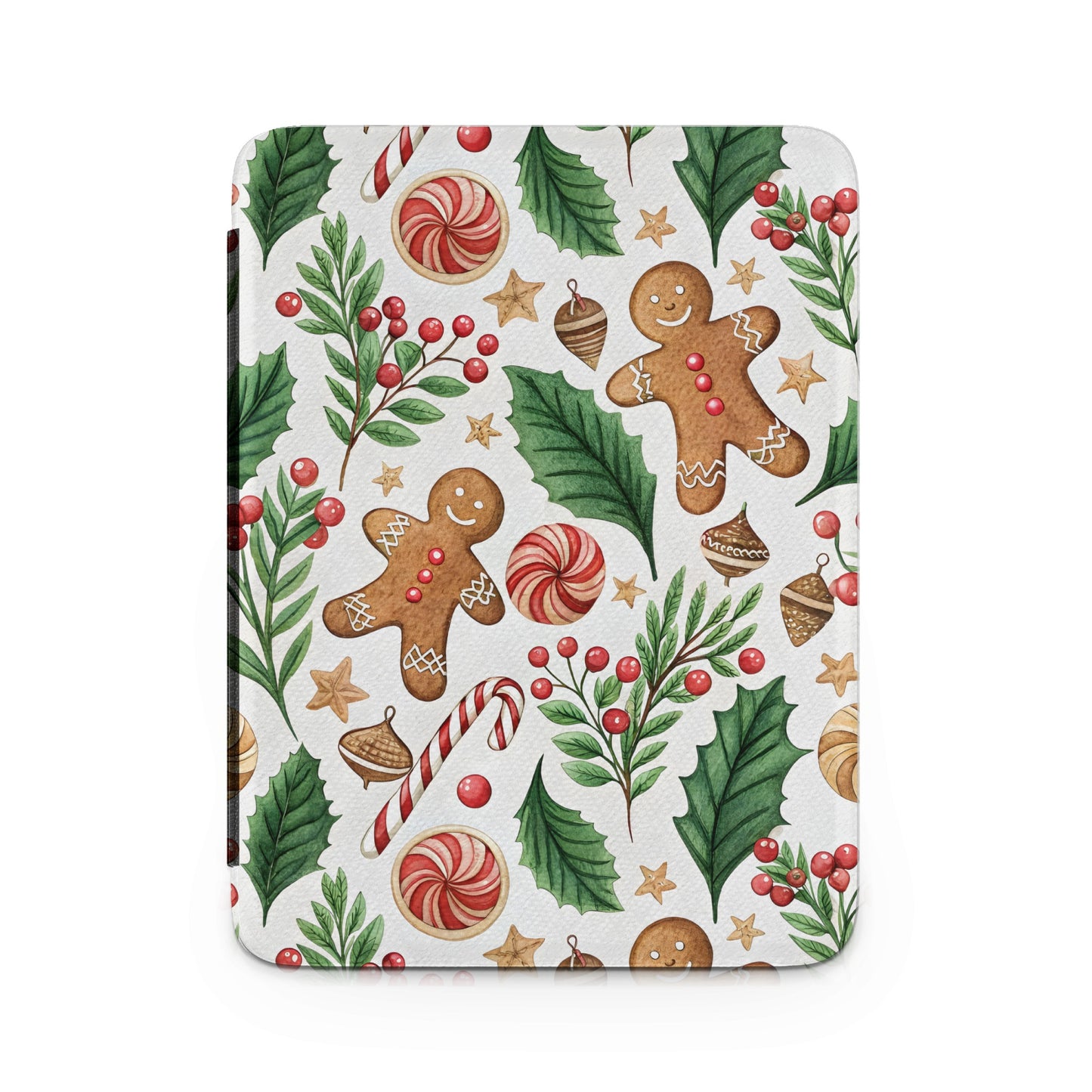Festive Christmas Themed Gingerbread Pattern Cover