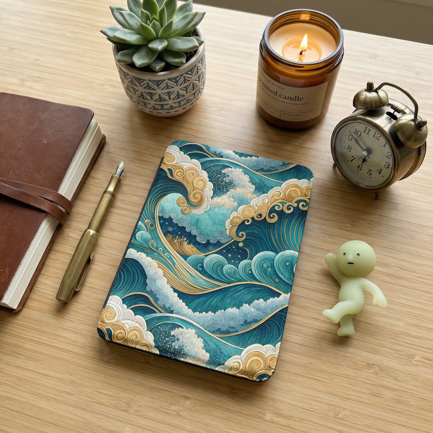 Ocean-Inspired Artistic Design Hardcover Notebook