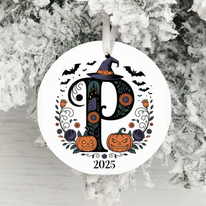 Halloween Themed Letter P 2025 Decorative Ornament product