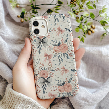 Floral Bow Patterned Design for iPhone 11 Case