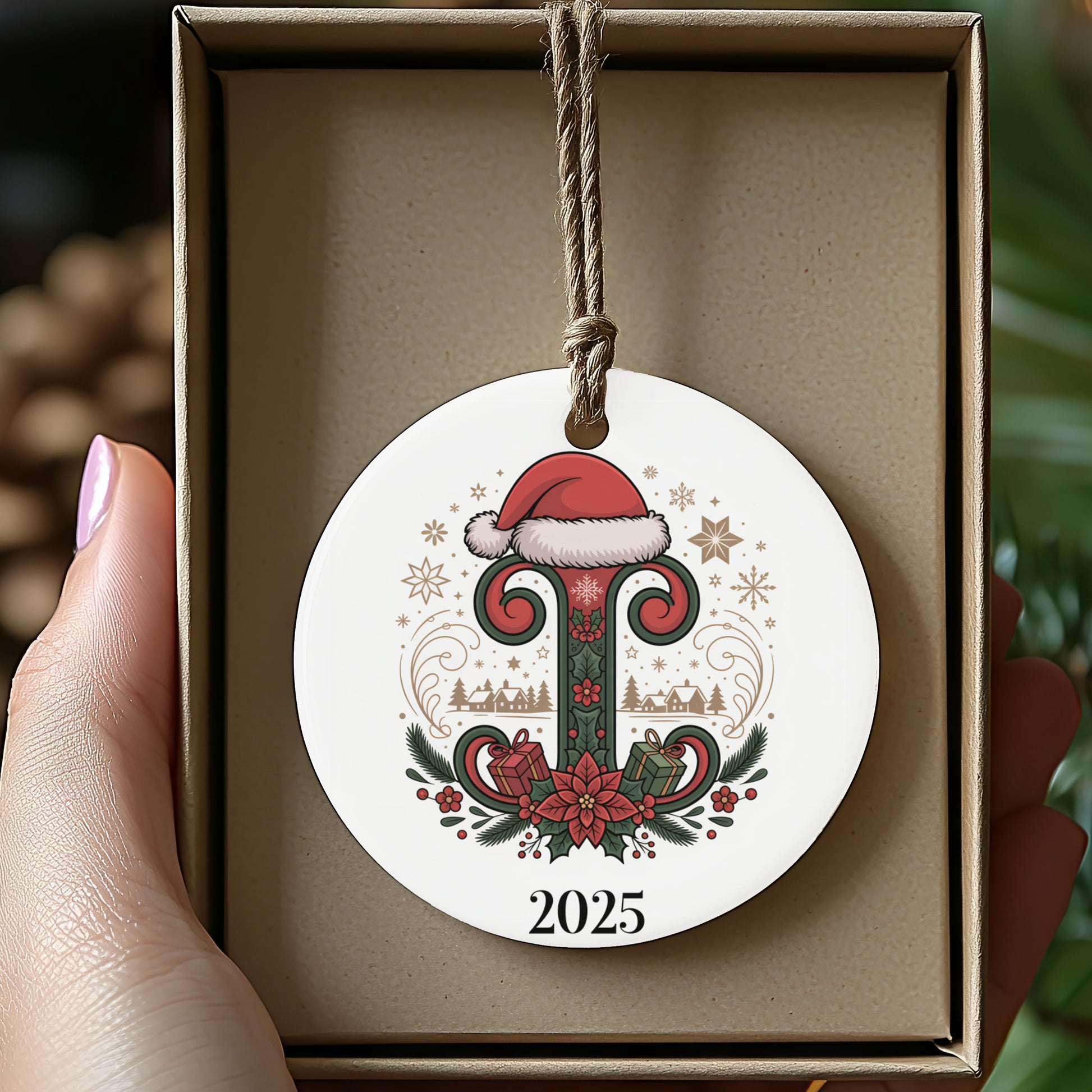 Personalized 2025 Christmas Ornament Holiday product type