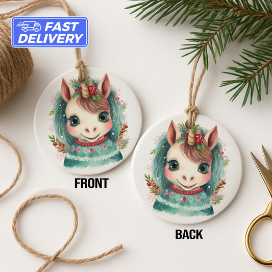 Cute Horse Christmas Ornaments Fast Delivery product