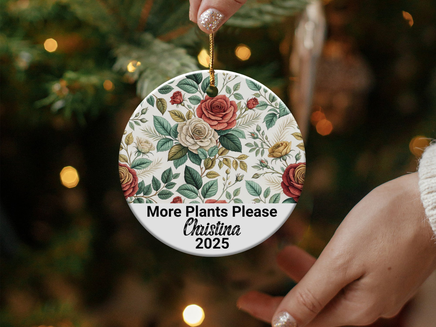 More Plants Please Personalized Ornament product type