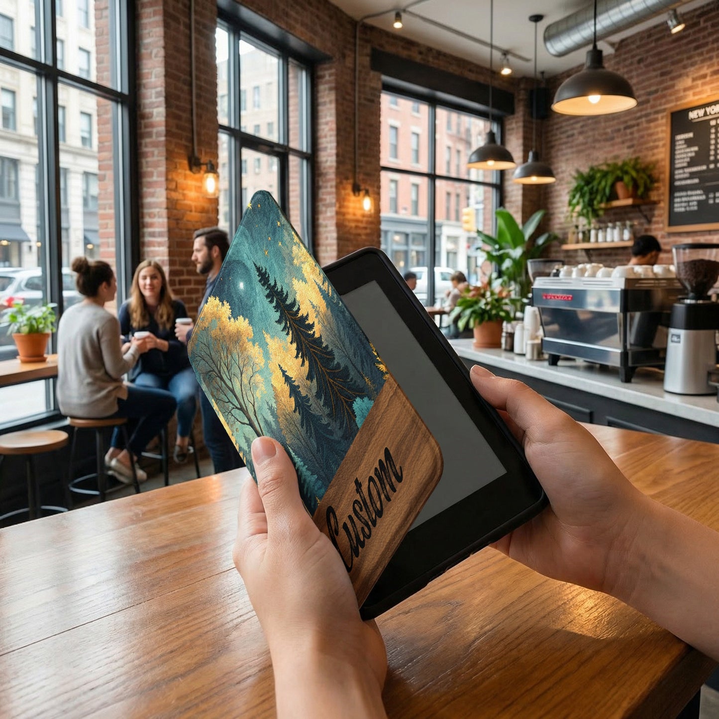 Custom Forest Design Kindle Cover for eReader Protection