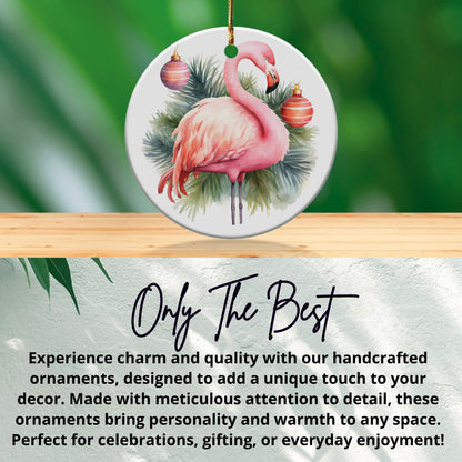 Flamingo Ornament with Christmas Tree Decorations product