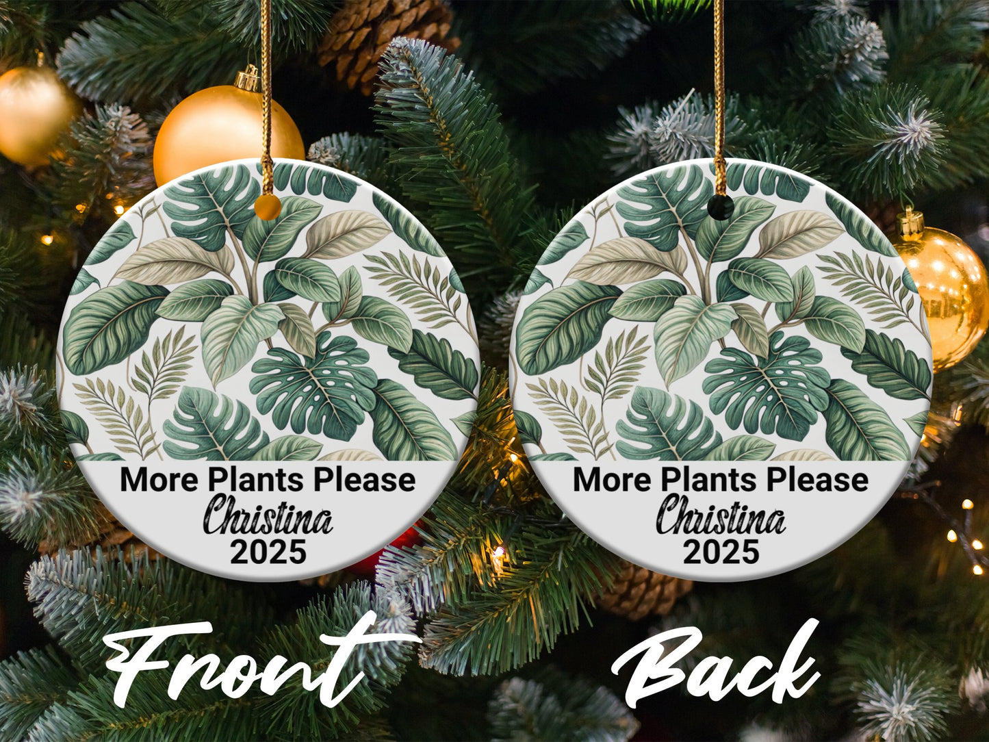 Custom More Plants Please 2025 Ornament product