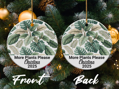 Custom More Plants Please 2025 Ornament product