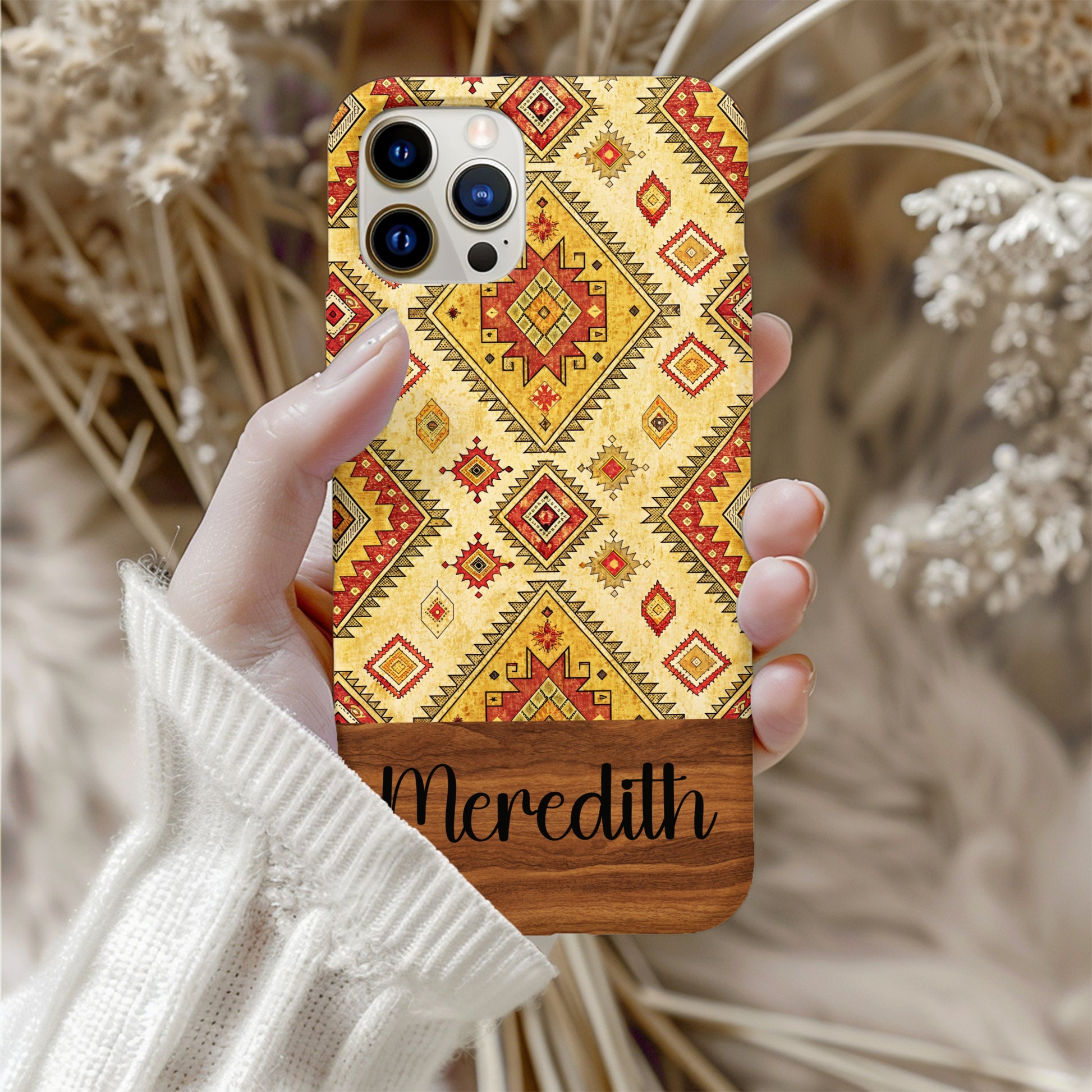 Personalized Aztec Pattern Meredith Phone Case Cover