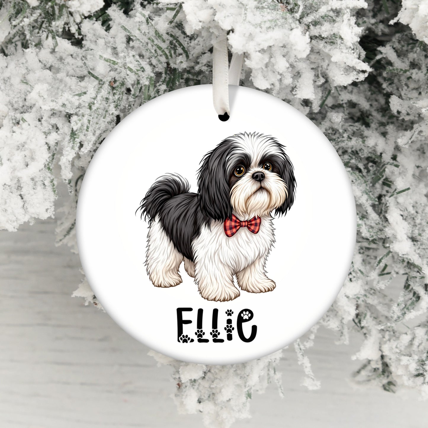 Custom Dog Name Christmas Ornament Holiday Decor product