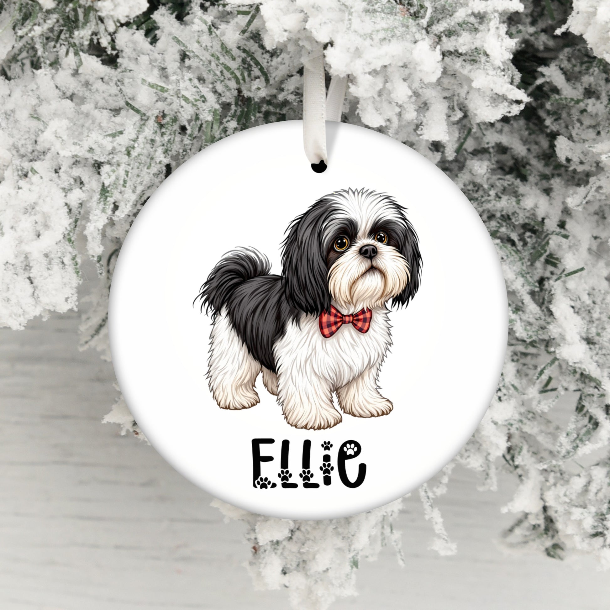 Custom Dog Name Christmas Ornament Holiday Decor product