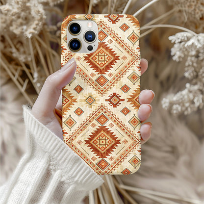 Aztec Inspired Desert Geometric Design With Custom Name Custom Phone Case - Walk Greener