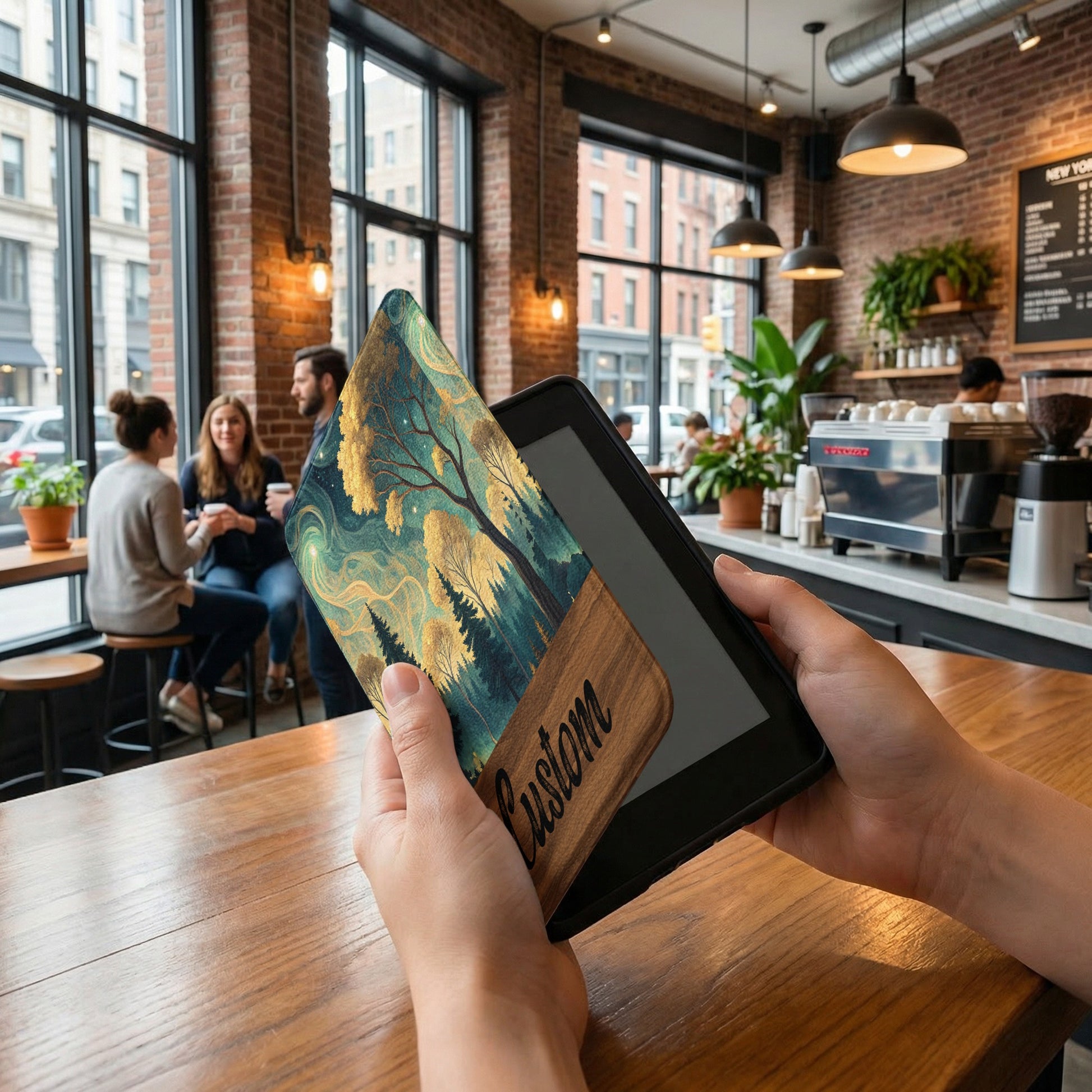 Beautiful Custom Forest Scene e-Reader Case Cover