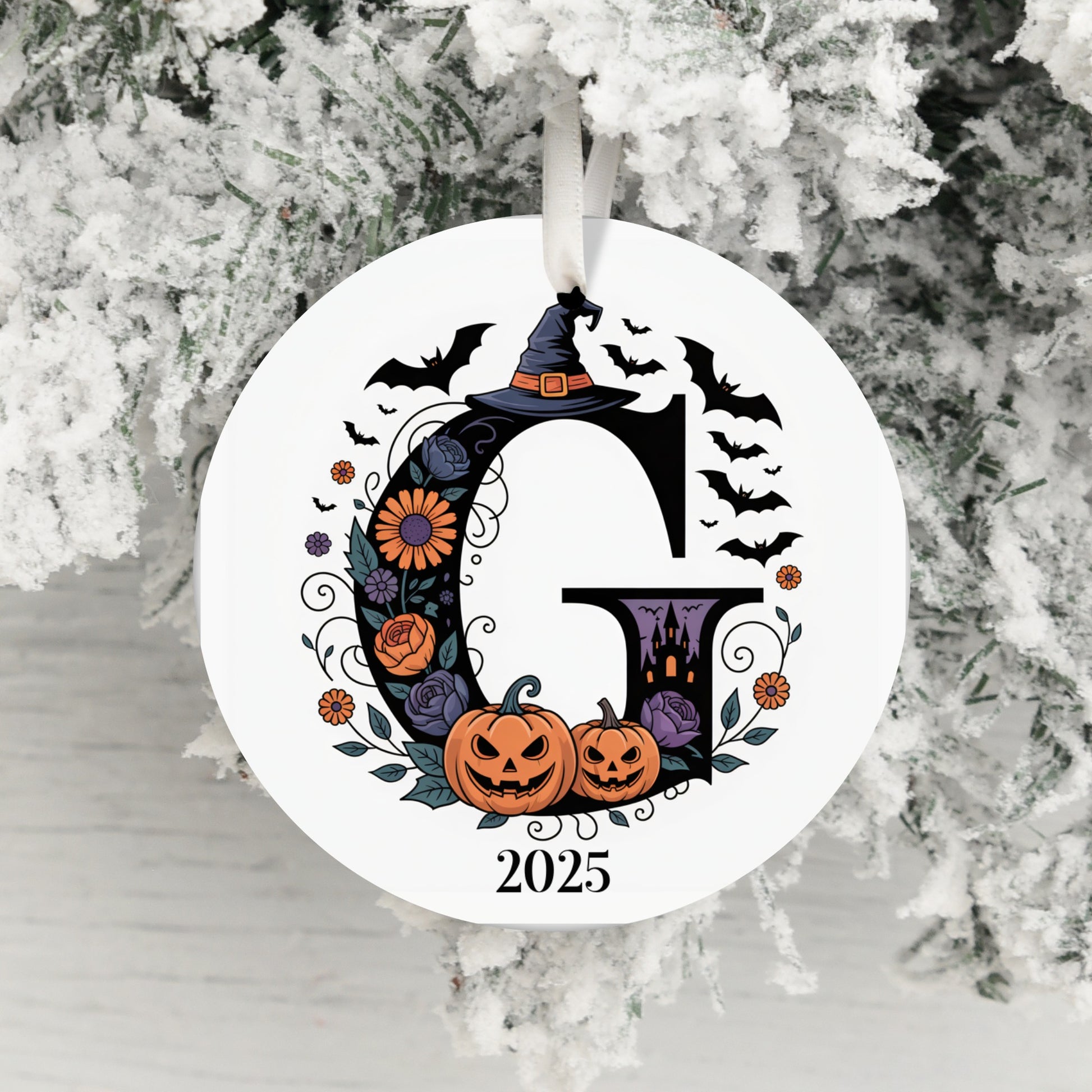 Personalized 2025 Halloween Ornament product type