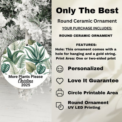 Only The Best Round Ceramic Ornament product type