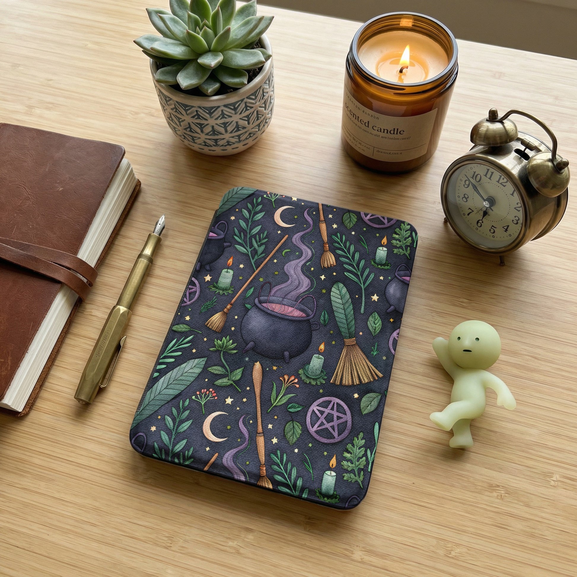 Whimsical Witchcraft-Inspired Design Notebook Cover