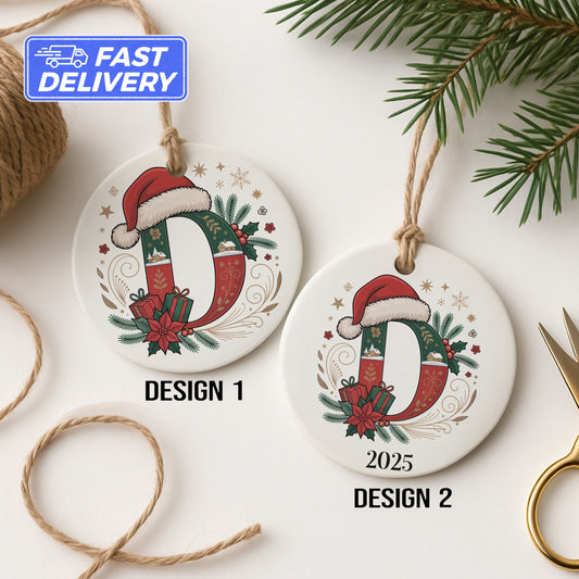 Personalized 2025 Design Christmas Ornament product type