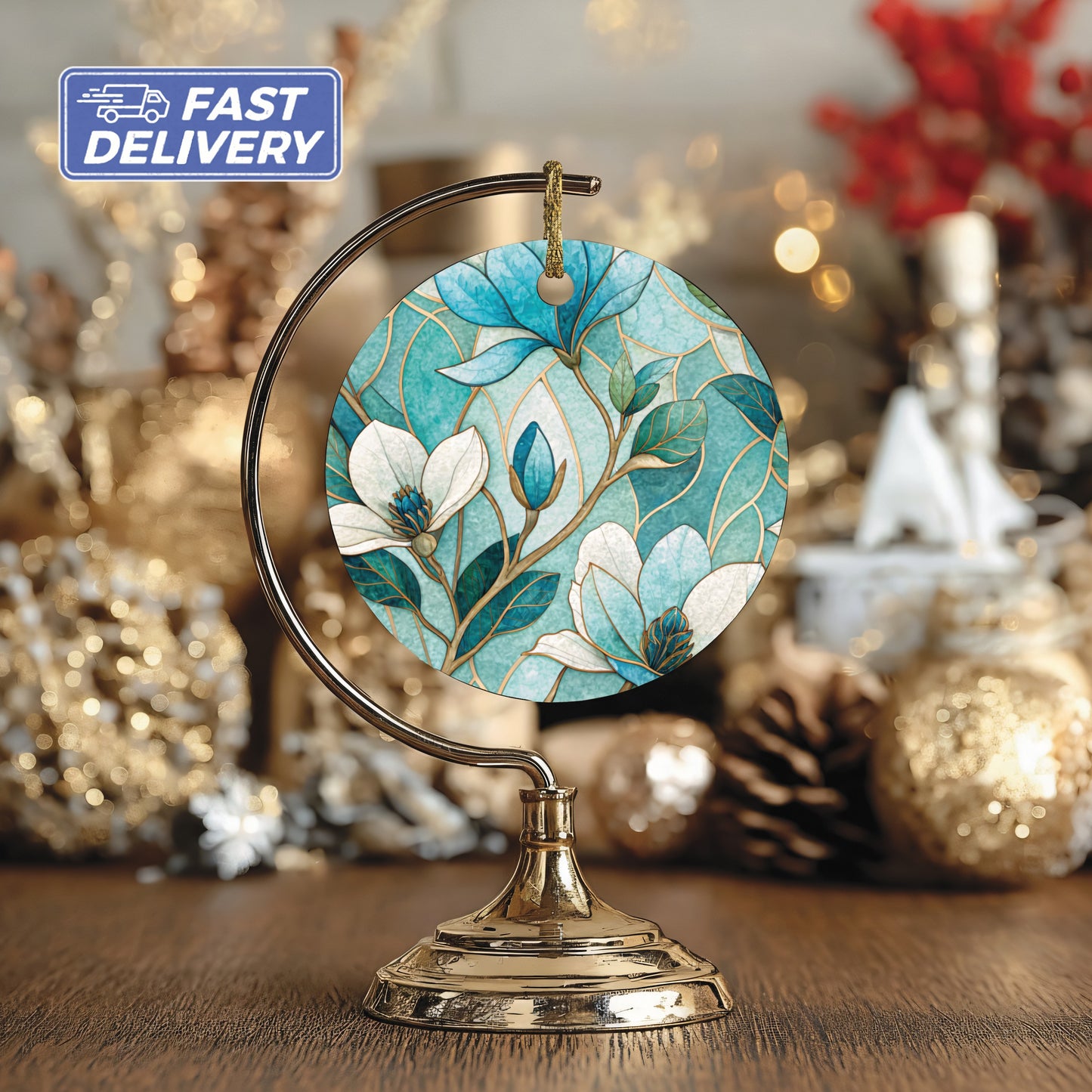 Fast Delivery Floral Patterns Ornament for Seasonal Decor